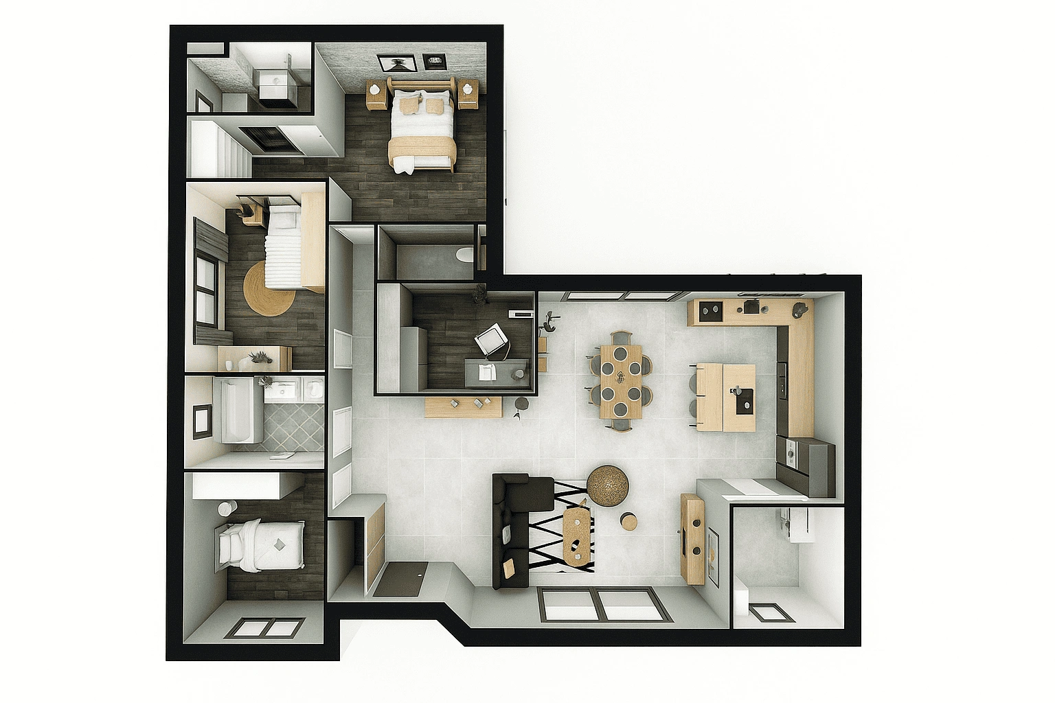 maison-individuelle-plain-pied-la-4-pans-plan